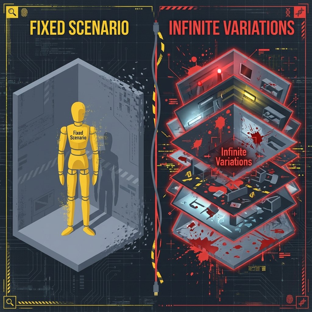 The Infinite Room - Pattern Decay Infographic