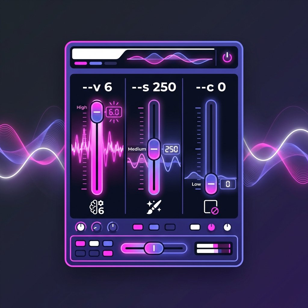 The Mixing Board - Midjourney Parameters Infographic